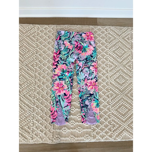 Lilly Pulitzer Luxletic Anika Weekender Cropped Legging Slathouse Soiree XS - Picture 3 of 6